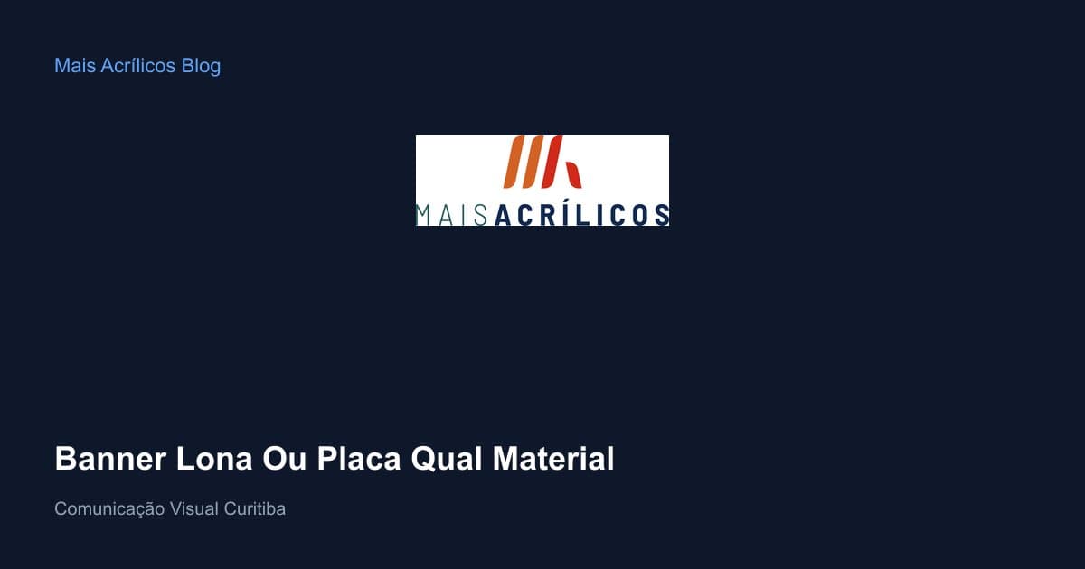 Banner e placa de sinalização em evento comercial em Curitiba