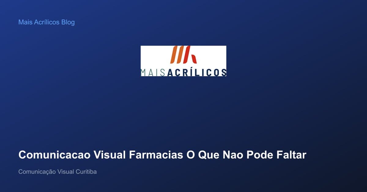 Balcão de farmácia com displays organizados e sinalização de categorias