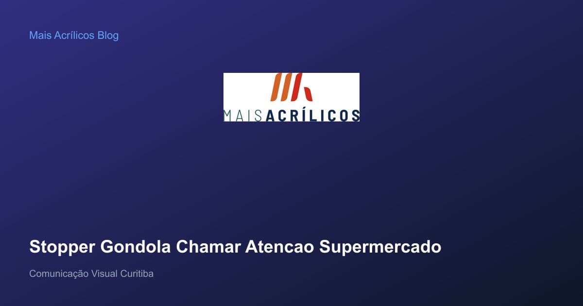 Stopper de gôndola colorido na extremidade de prateleira em supermercado