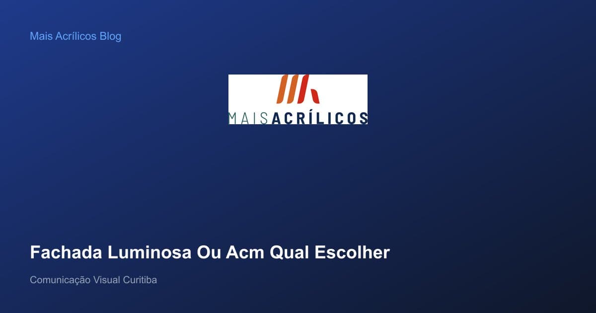 Comparação entre fachada luminosa e fachada em ACM em estabelecimento comercial