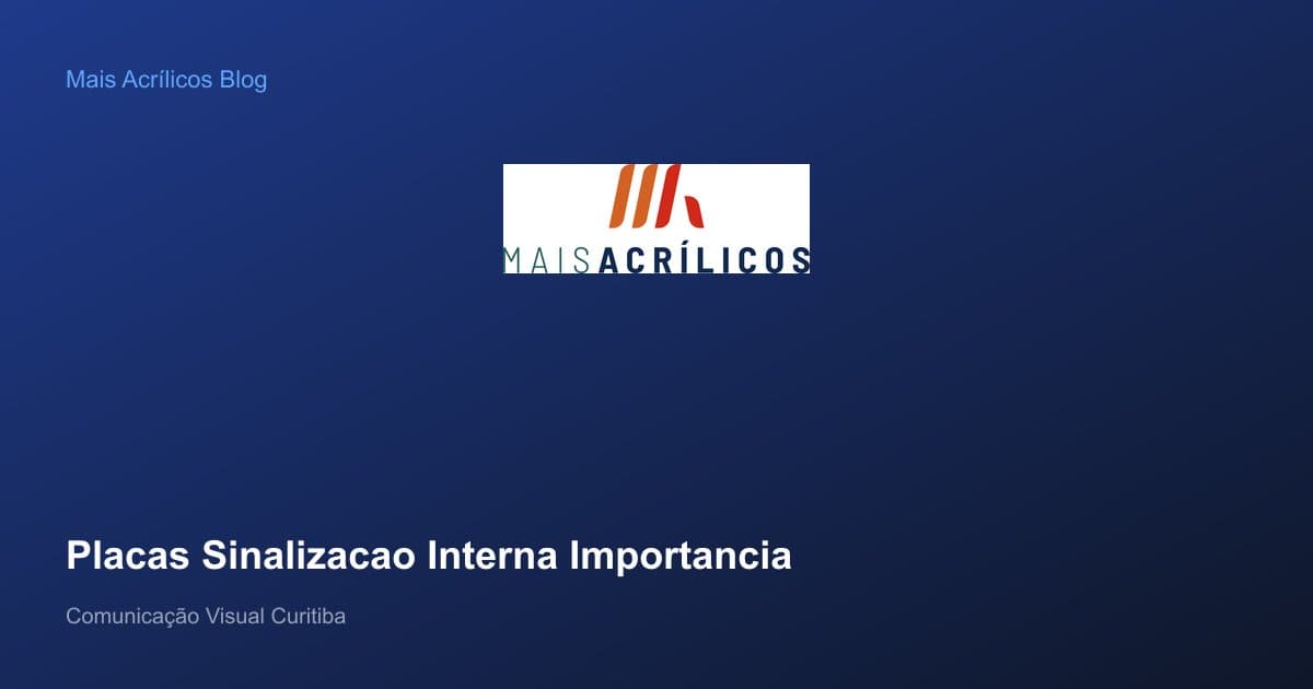 Corredor corporativo com placas de sinalização interna padronizadas