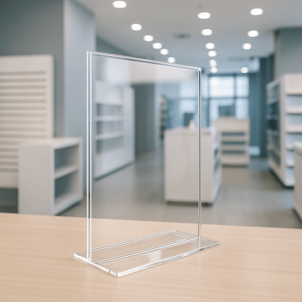 displays em acrílico Curitiba, materiais PDV Curitiba — comunicação visual para empresas em Curitiba | Mais Acrílicos